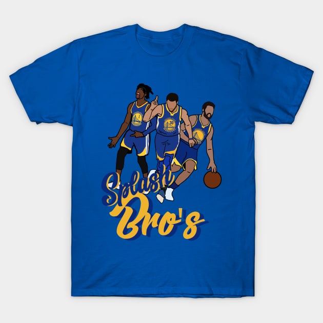 Golden State Warriors 'Splash Bro's' NBA ft. Steph Curry/Klay Thompson/Draymond Green T-Shirt by xavierjfong